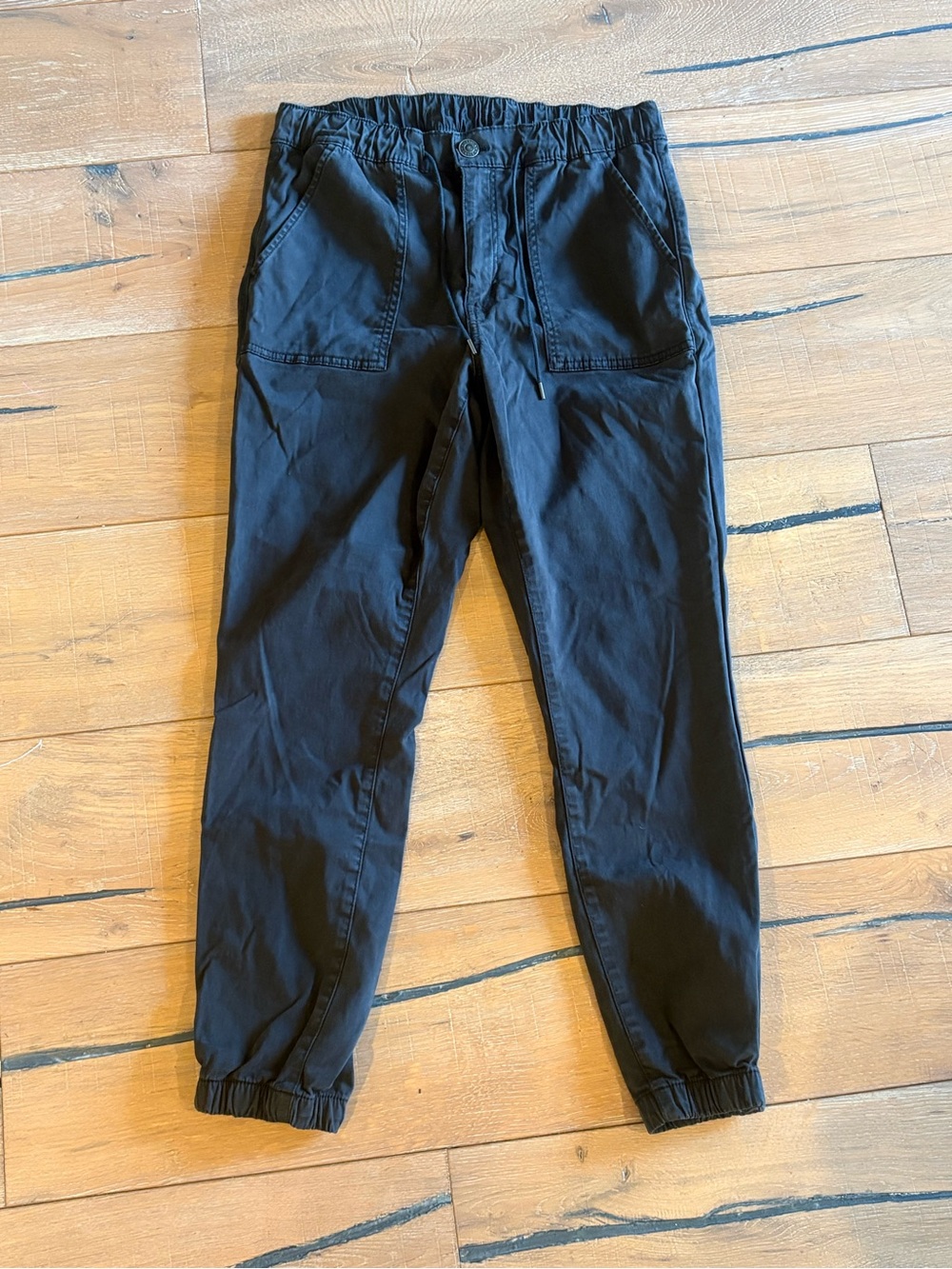 American Eagle Stretch Tomgirl Utility Jogger Pants Black Size 14 Regular